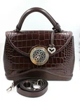 Brighton Klara Medium Satchel Shoulder Bag Chocolate Leather Ferrara H37668 New. Fixed Price $278.64.