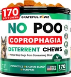 Grateful Pawz No Poo Chews For Dogs 170 Coprophagia Stool Eating Dete.... Fixed Price $33.36.