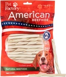 American Beefhide 5" Twist Sticks Dog Chew Treats - Natural Flavor, 1 Lb. Fixed Price $22.15.