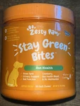 Zesty Paws Stay Green Bites For Dog Gut Health 90 Chicken Soft Chews. Fixed Price $11.95.