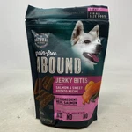 Abound Grain-free Jerky Bites Salmon & Sweet Potato Dog Treats 12 Oz. Fixed Price $11.19.