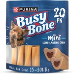 Purina Busy Made Usa Facilities Small Breed Dog Bones, Mini - 20 Ct. Pouch. Fixed Price $22.56.
