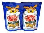 Canine Carry Outs Taco Minis Beef Flavor Dog Snacks 4.5 Oz ( 2 Pack ). Fixed Price $6.04.