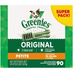 Greenies Original Petite Dental Dog Treats 54 Oz 90 Count Natural Chews. Fixed Price $79.49.