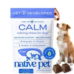 Native Pet Calming Chews For Dogs - Melatonin Anxiety Relief Grain.... Fixed Price $52.05.