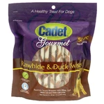 Cadet Duck And Rawhide Twist Dog Treats - Premium Gourmet 50 Pack. Fixed Price $37.95.