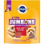 Pedigree Mini Jumbone Beef Flavor, Small Dog Treats, 21 Oz. Bag. Fixed Price $13.47.
