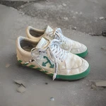 4265 Off Vulcanized Low Top Sneakers Green/white Size 46 Eur (men 12 Us). Fixed Price $79.00.