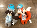 Pet Central Vintage Raccoon & Fox Mini Cutie Squeaky Dog Toy. Fixed Price $10.00.