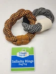 Forever Pals Infinity Rings Dog Toy With Buffalo Bone Chew Rope Play Time. Fixed Price $17.09.