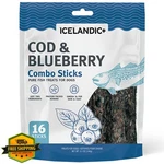 Icelandic+ Cod Blueberry Combo Sticks Dog Treats 16CT Bag. Fixed Price $62.99.