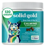Solid Gold Calming Chews For Dogs, Smoked Bacon Flavor - 120 Soft New Seal. Fixed Price $15.00.