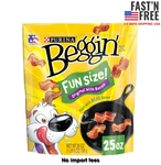 Purina Beggin' Strips Small Dog Treats Fun Size Original With Real Bacon, 25 Oz. Fixed Price $9.96.