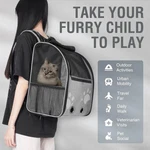 Cat & Dog Backpack Carrier Small Pets Up To 15LBS - Ventilated Travel Kennel. Fixed Price $27.99.