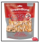 Dreambone Twist Sticks Rawhide Free Dog Chews With Real Chicken 50 Count. Fixed Price $17.55.
