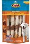 Cadet Gourmet Shish Kabob Chews For Large Dogs, Rawhide Treats With Chicken. Fixed Price $29.79.