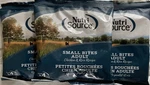 Nutrisource Small Bites Adult Chicken And Rice Recipe Dry Dog Food 5 OZ/3 Pack. Fixed Price $18.00.