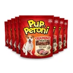 Pupperoni Dog Training Treats Made With Real Beef, 5.6 Oz. Bag, Pack Of 8. Fixed Price $36.53.