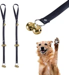 Leather Dog Doorbells For Knob, Adjustable Brass Potty Training. Fixed Price $29.99.