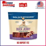 Golden Rewards Duck Flavor Premium Dry Jerky Treats For All Dogs, 64 Oz. Fixed Price $39.35.