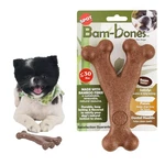 Spot Bambones Bamboo Wishbone Chew, Bacon Flavor, 5.25IN, Under 30 Lb Dogs. Fixed Price $11.31.