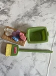 Fisher Loving Family Laundry K5317 Set Replacement Shoes Mat Broom Basket. Fixed Price $10.44.