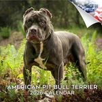 American Pit Bull Terrier Dog Breed Calendar 2026 Full Size 12X24 Made In Usa. Fixed Price $16.97.