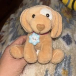 Members Mark Brown Puppy Dog 6" Plush Toy Winter Christmas Snowflake Collar Htf. Fixed Price $7.99.