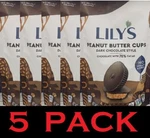 5X Lilys Peanut Butter Cups 70% Cacao Dark Chocolate 3.2 Oz Candy Bag - Pack. Fixed Price $109.99.