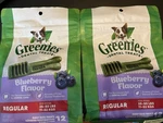 Lot Greenies Blueberry Dental Dog Treats 12 Count Natural Chews. Fixed Price $21.98.