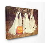 Stupell Industries Vintage Photography Halloween Pumpkin And Ghost Dogs Canva.... Fixed Price $103.69.