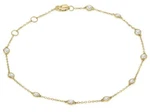 Estate 0.5CT Diamond 14KT Yellow Gold 3D Classic Round By The Yard Love Bracelet. Fixed Price $1714.61.
