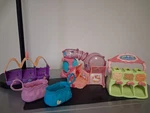 Littlest Pet Shop Accessories Lot- Treat Center, Hamster Wheel, Dog House. Fixed Price $14.00.