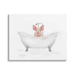Stupell Industries Country Pig Cute Bathtub Canvas Wall Art, Design By Ziwei. Fixed Price $233.58.