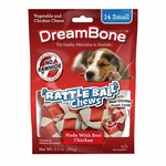 Dreambone Chicken Rattle Ball Dog Chew, Rawhide Chews. Fixed Price $18.99.