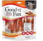 Good 'n' Fun Triple Flavor Wings 24OZ Rawhide Dog Treats W/ Chicken Pork Beef. Fixed Price $28.92.