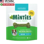 Minties Dental Chews For Dogs Medium 25-50LB 8 Count From Usa. Fixed Price $11.88.