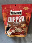 Milk-bone Toffee Flavored Biscuit Yogurt Dipped Crunchy Dog Treats, 10OZ. Fixed Price $6.00.