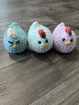 Handmade Crochet Chunky Chicken Plush Kitchen Decor, Farmhouse/home Gift. Fixed Price $12.00.