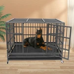 47" Heavy Duty Kennel Iron Cage Pet Crate For Large Dogs. Fixed Price $179.04.