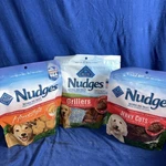 Blue Buffalo Nudges Assortment Homestyle Chicken, Grillers Steak, Jerky Cuts. Fixed Price $24.00.