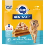 Pedigree Large Breed Dog Treats, Dentastix Original, 2.08 Lb Bag, Cleans Teeth. Fixed Price $25.47.