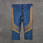 Nike Power Speed Capri Tights Womens Small Blue Dri Fit Striped Stretch Running. Fixed Price $24.20.