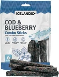 Icelandic Cod & Blueberry Combo Sticks Pure Fish Treats For Dogs 2 Oz. Fixed Price $19.88.