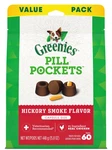 Greenies Pill Pockets Canine Hickory Smoke Flavor Dog Treats, 60CT 15.8OZ. Fixed Price $21.99.