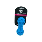 Chase 'n Chomp Jumbo Blue Squeaker Dumbbell Size 7" Dog Chew Toy. Fixed Price $20.00.
