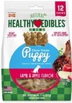Dog, Nylabone Natural Healthy Edibles Puppy Chew Treats - Lamb & Apple (12 Pack). Fixed Price $30.08.