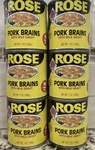 Cans Rose Pork Brains With Milk Gravy 7 Oz Pig Breakfast Eggs 10/26. Fixed Price $31.24.