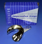 Lot 5 Superior Nickel Plated Adult Small Lower Impression Tray + 1 Medium Upper. Fixed Price $30.00.