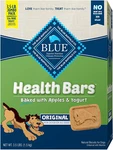 Blue Buffalo Health Bars Natural Crunchy Dog Treats Biscuits, Apple & Yogurt Box. Fixed Price $22.55.
